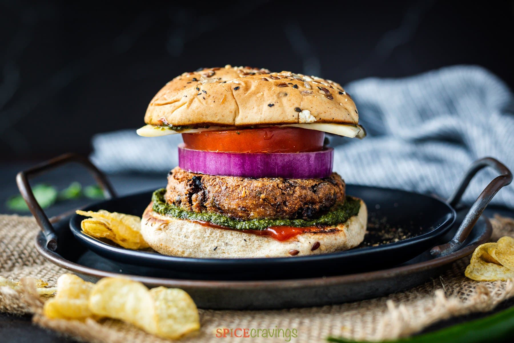 Classic Aloo Tikki Burger – The Bombay Town